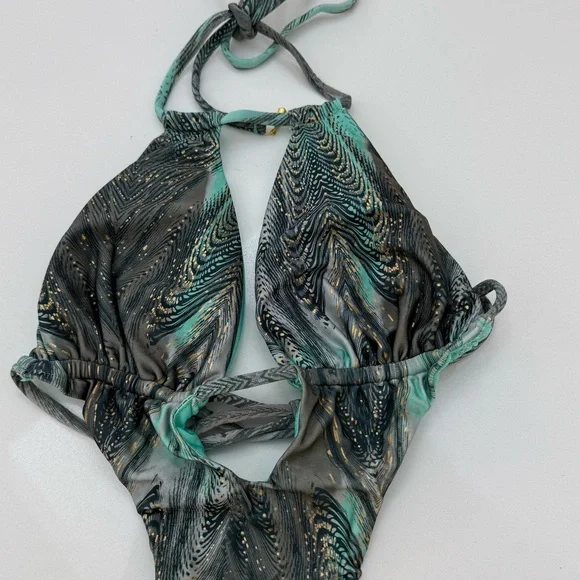 Bellissima Swimwear Monte Carlo Aqua and Black Monokini - Picture 12 of 12